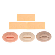 Weiche Silikon-3D-Mikropigmentierungs-Praxis-Haut Lippen Augenbraue