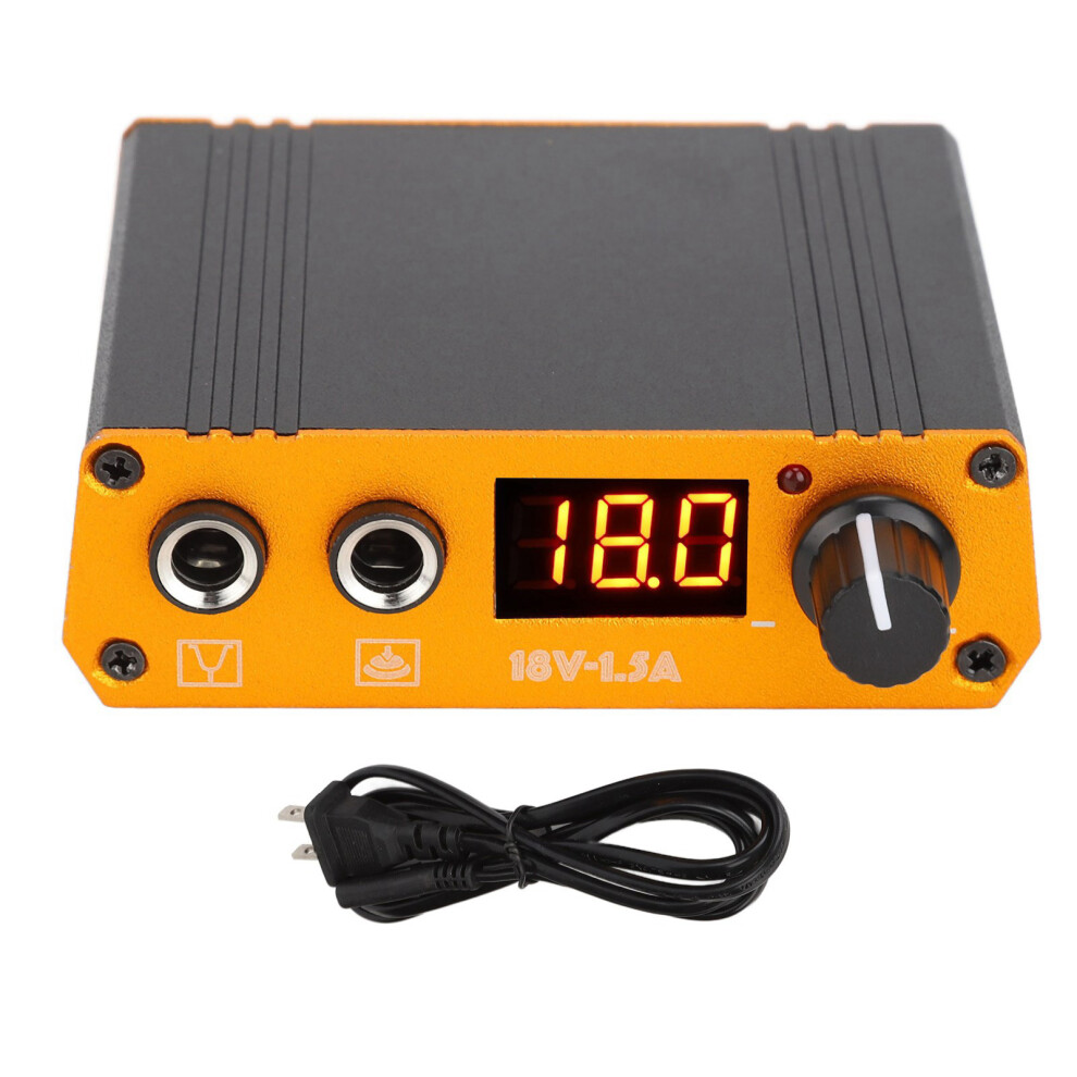 (US Plug) Mini Liner Shader LED Tattoo Power Supply 100-240V Adjustable