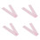 100pcs Tattoo Clip Cord Covers Pink Translucent Disposable 4