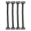 (Black) 4PCS Adjustable Face Lifting Band Hairclip 2