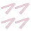 100pcs Tattoo Clip Cord Covers Pink Translucent Disposable 5
