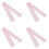 100pcs Tattoo Clip Cord Covers Pink Translucent Disposable 3