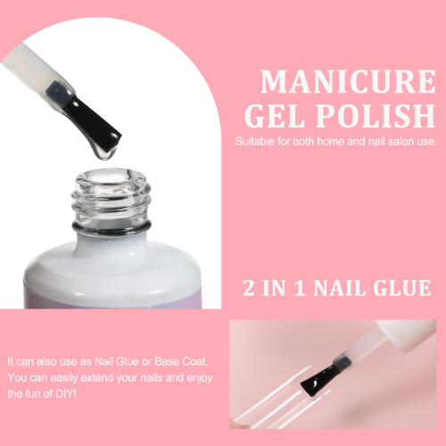 Layhou Gel Polish Set UV LED Nail Kit False Tips Home Use 1