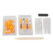 (0070-CM10) 30x Halloween-Falschnägel Fashionable DIY Set