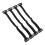 (Black) 4PCS Adjustable Face Lifting Band Hairclip 3