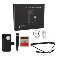 (US Plug) Akkubetriebener Nageldreher 35000U/min LCD 100-240V US