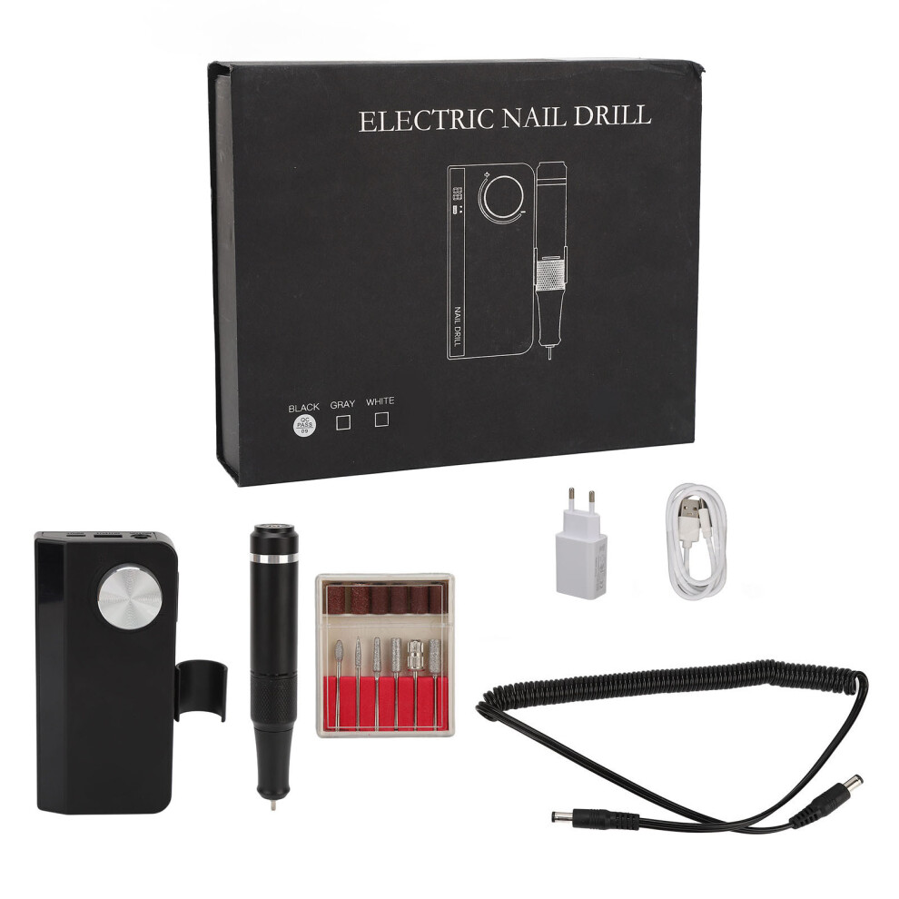 (Eu Plug) Rechargeable Nail Drill 35000Rpm Lcd Adjustable 100-240V Us Plug 461605518961