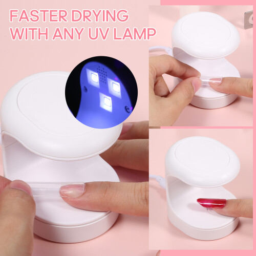 Layhou Gel Polish Set UV LED Nail Kit False Tips Home Use 2