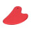 (Red) Strumento Gua Sha Metallo Alluminio Viso Corpo Bellezza 4