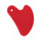 (Red) Strumento Gua Sha Metallo Alluminio Viso Corpo Bellezza 2
