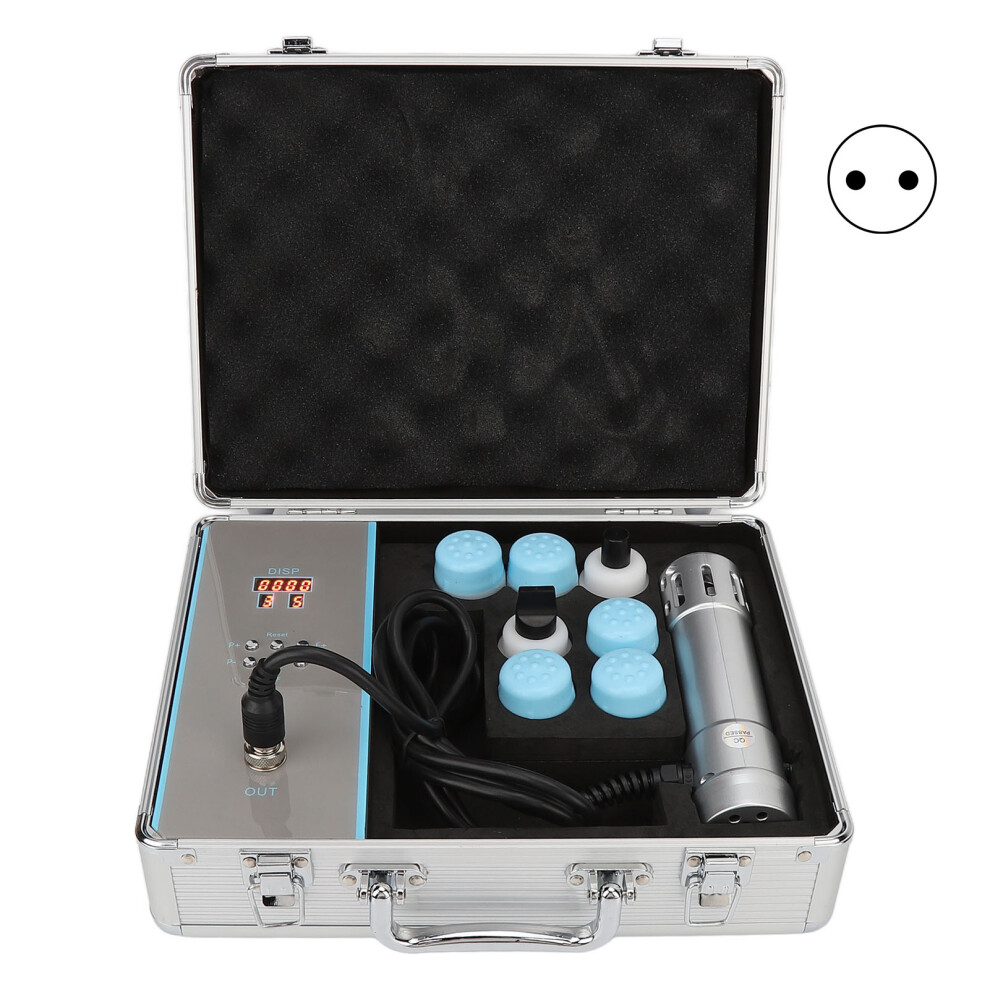 Silver (Eu Plug) Shockwave Therapy Machine Eswt Ed Professional 100-240V Au Plug