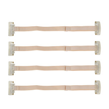 4pcs Face Lift Bands with Clip Adjustable Elastic Strap White