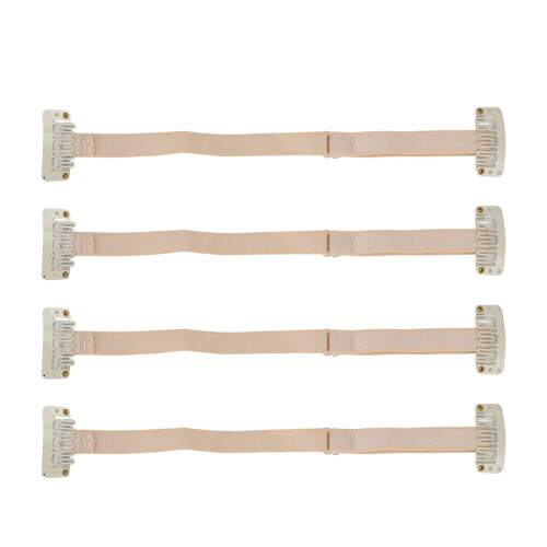 4pcs Face Lift Bands with Clip Adjustable Elastic Strap White