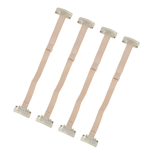 4pcs Face Lift Bands with Clip Adjustable Elastic Strap White 1