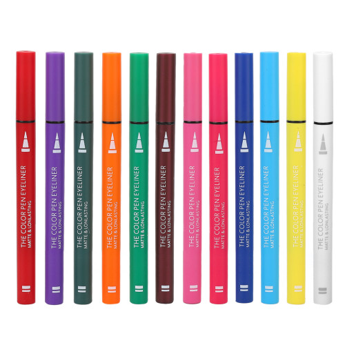 12er Eyeliner Set Wasserdicht Matt 1,5g