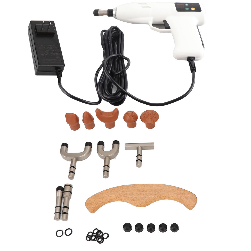 (US Plug) Electric Spine Massage Device Chiropractic Tool 110-240V UK Plug