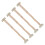 4pcs Face Lift Bands with Clip Adjustable Elastic Strap White 3