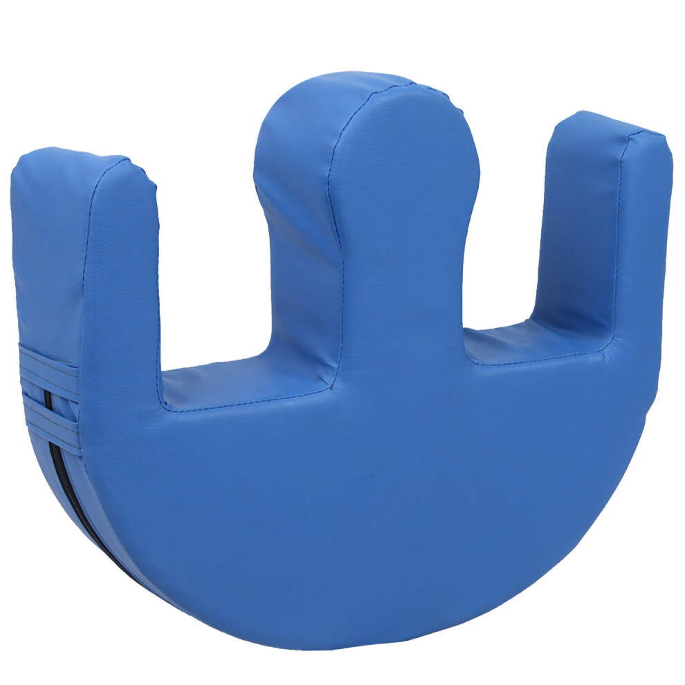 (Blue Pearl Cotton) Patient Turning Device U-Shaped Strap PU Leather Pillow Green