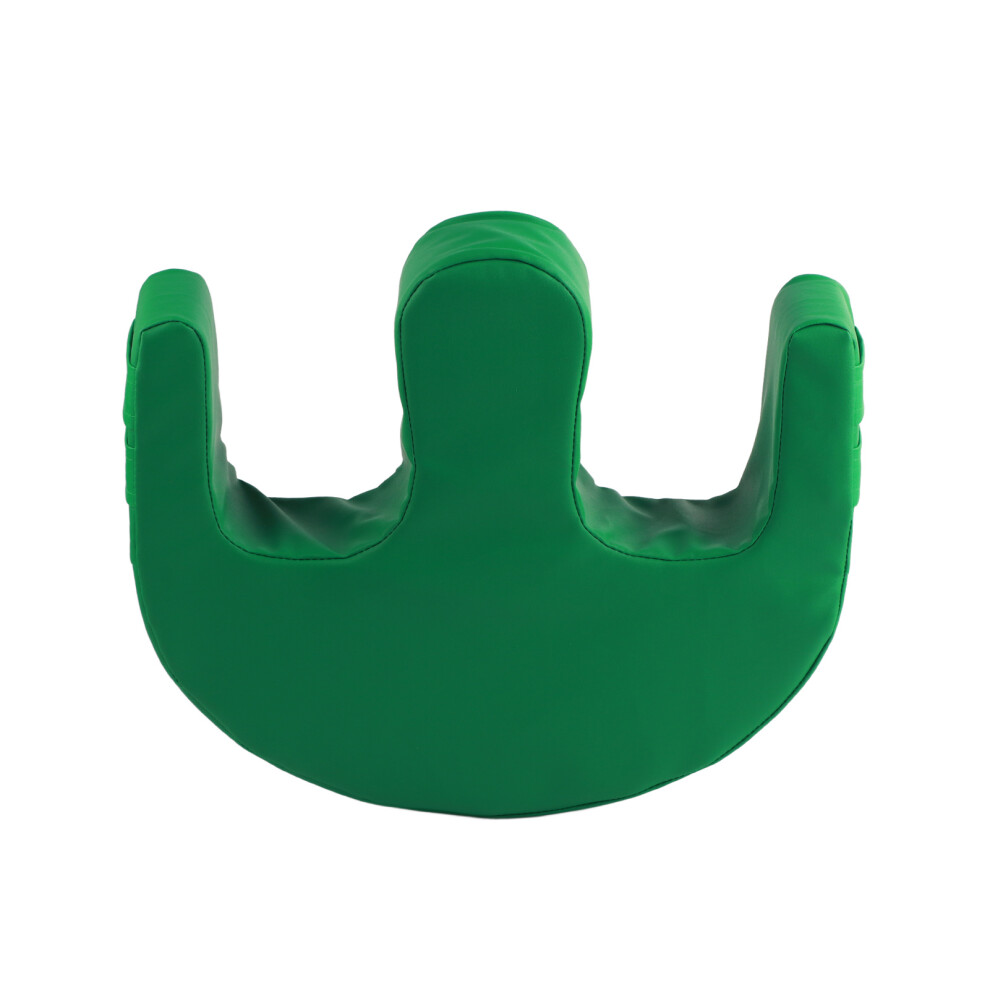 (Green Pearl Cotton) Patient Turning Device U-Shaped Strap PU Leather Pillow Green