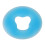 Silicone Face Massage Pillow Round Soft Blue for Salon 1