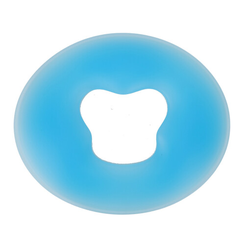 Silicone Face Massage Pillow Round Soft Blue for Salon