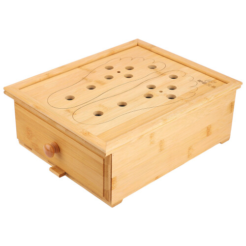 Fuß-Moxa-Box Bambus 6 Schlitze 6 Öffnungen 1