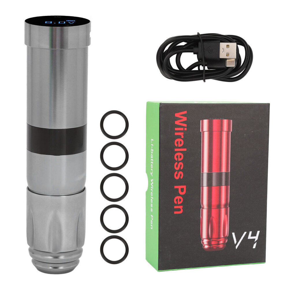 Grey/Red () Tattoo Machine Pen Cordless 1800Mah Lithium Battery Liner Shader