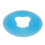 Silicone Face Massage Pillow Round Soft Blue for Salon 2