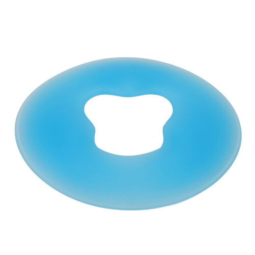 Silicone Face Massage Pillow Round Soft Blue for Salon 1
