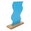 Acrylic Desktop Makeup Mirror Irregular Aesthetic with Wooden Base 5