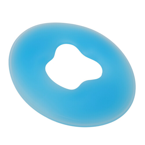 Silicone Face Massage Pillow Round Soft Blue for Salon 2
