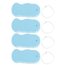 4x Ultra-Soft 3D Reusable Hautschleif-Schwamm für Babys