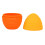 (Orange) Egg Shaped Silicone Ice Roller Eye Relief Orange 1