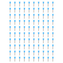 (Blue) 100x Zahnreinigungspolierbecher Silikon Weiß