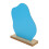 Acrylic Desktop Makeup Mirror Irregular Portable with Wooden Base 5