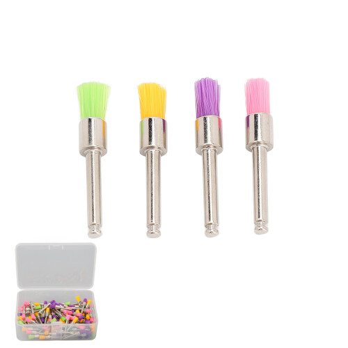 (Color Mixed) 100pcs Disposable Silicone Dental Brushes 2