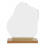 Acrylic Desktop Makeup Mirror Irregular Portable with Wooden Base 4