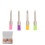 (Color Mixed) 100pcs Disposable Silicone Dental Brushes 4