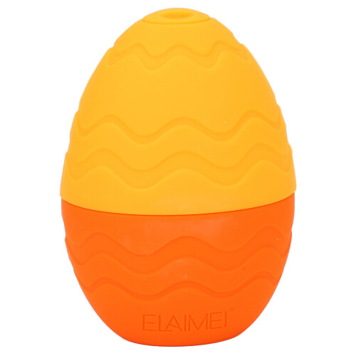 (Orange) Egg Shaped Silicone Ice Roller Eye Relief Orange 2