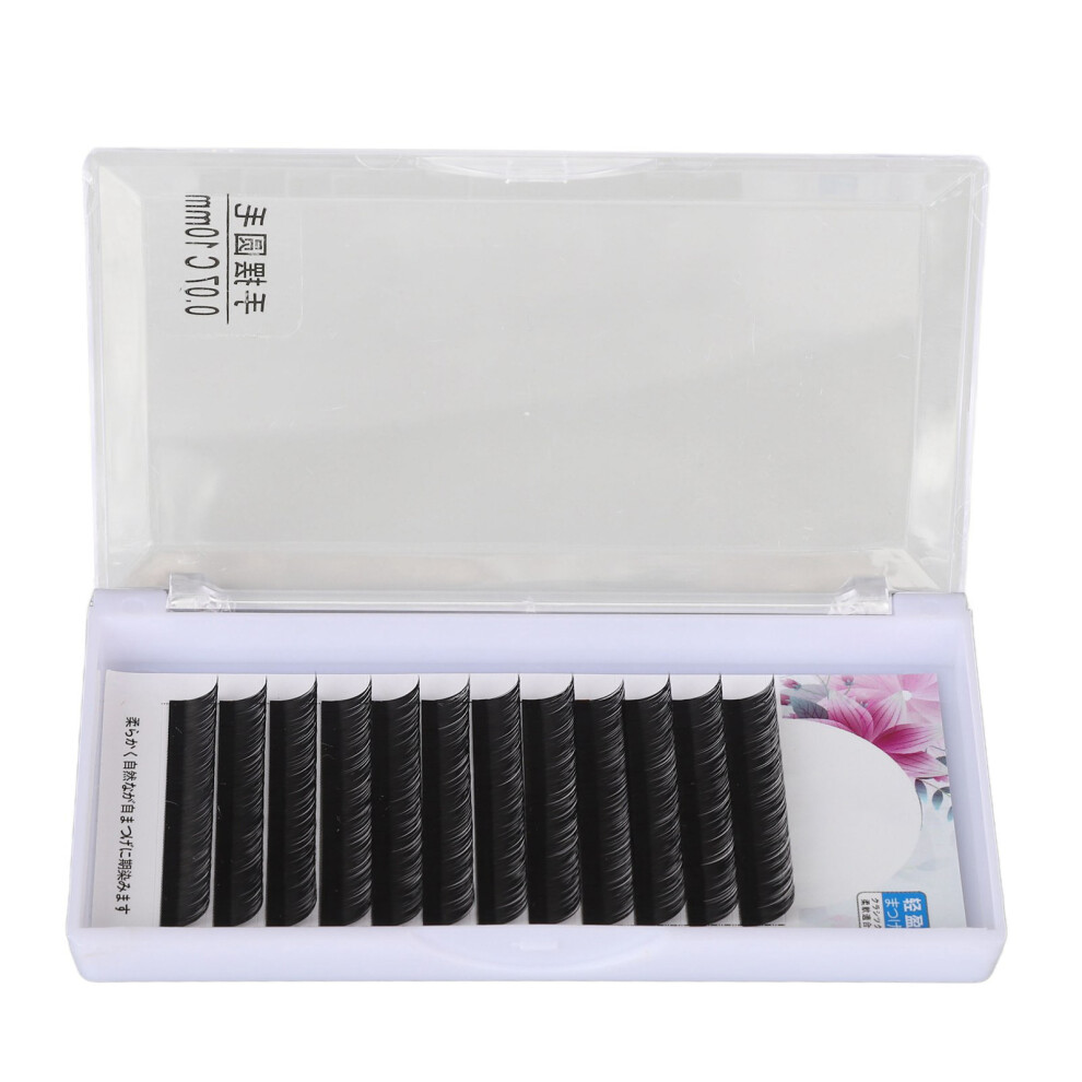 Blue False Eyelashes Matte Chemical Fiber 0.07C 10Mm Grafting Extension