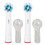 2pcs Replacement Toothbrush Heads Deep Clean Round Electric 2