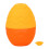 (Orange) Egg Shaped Silicone Ice Roller Eye Relief Orange 2