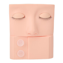 (Pink) Wimpern-Trainingskopf mit austauschbaren Lidern PVC Rosa