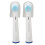 (Whitening Type) Electric Tooth Brush Head 2pcs Rounded Deep Cleaning 1