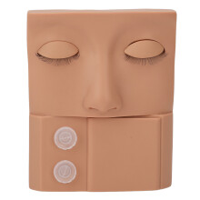 (Skin Color) Wimpern-Trainingskopf mit austauschbaren Lidern PVC Rosa