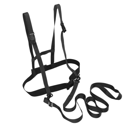 (Black) Imbracatura Sci Bambini Alta Sicurezza Nylon Nero 1
