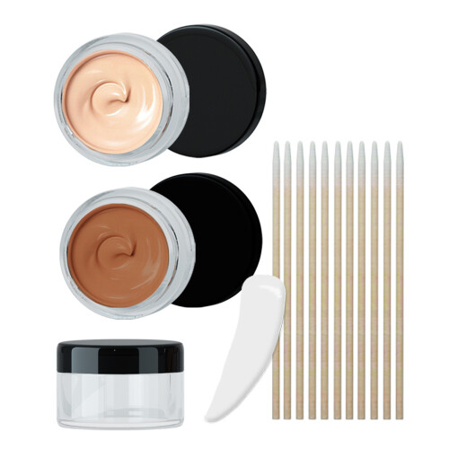 2pcs Double Color 0.7oz Waterproof Tattoo Concealer Kit
