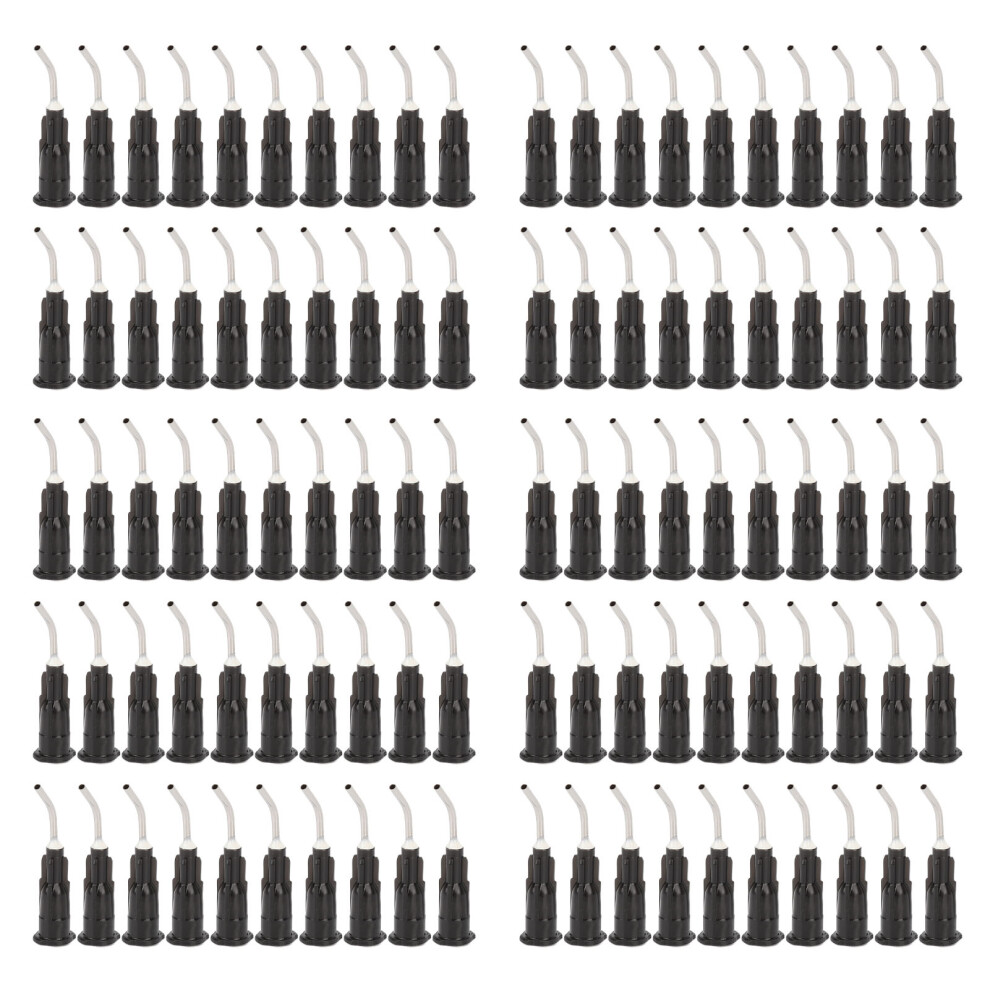Black (18G) 100Pcs Disposable Dental Irrigation Needle Tips 18G