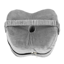 (Gray) Kniekissen aus Memory-Schaum, ergonomisch Grau