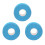 (Light Blue) 3 Rollen Gesichtsklebeband Faltenentferner V-Lifting hellblau 3